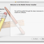 Instalator Mobile Partner w OSX - ekran 1