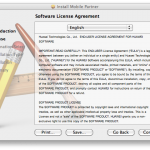 Instalator Mobile Partner w OSX - ekran 2