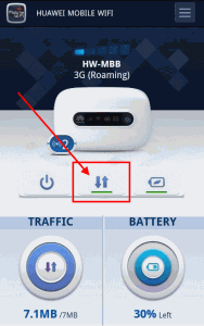 Huawei WiFi - przycisk resetowania połączenia