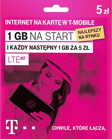 Starter T-Mobile Fri z pakietem STRONG LTE 1 GB